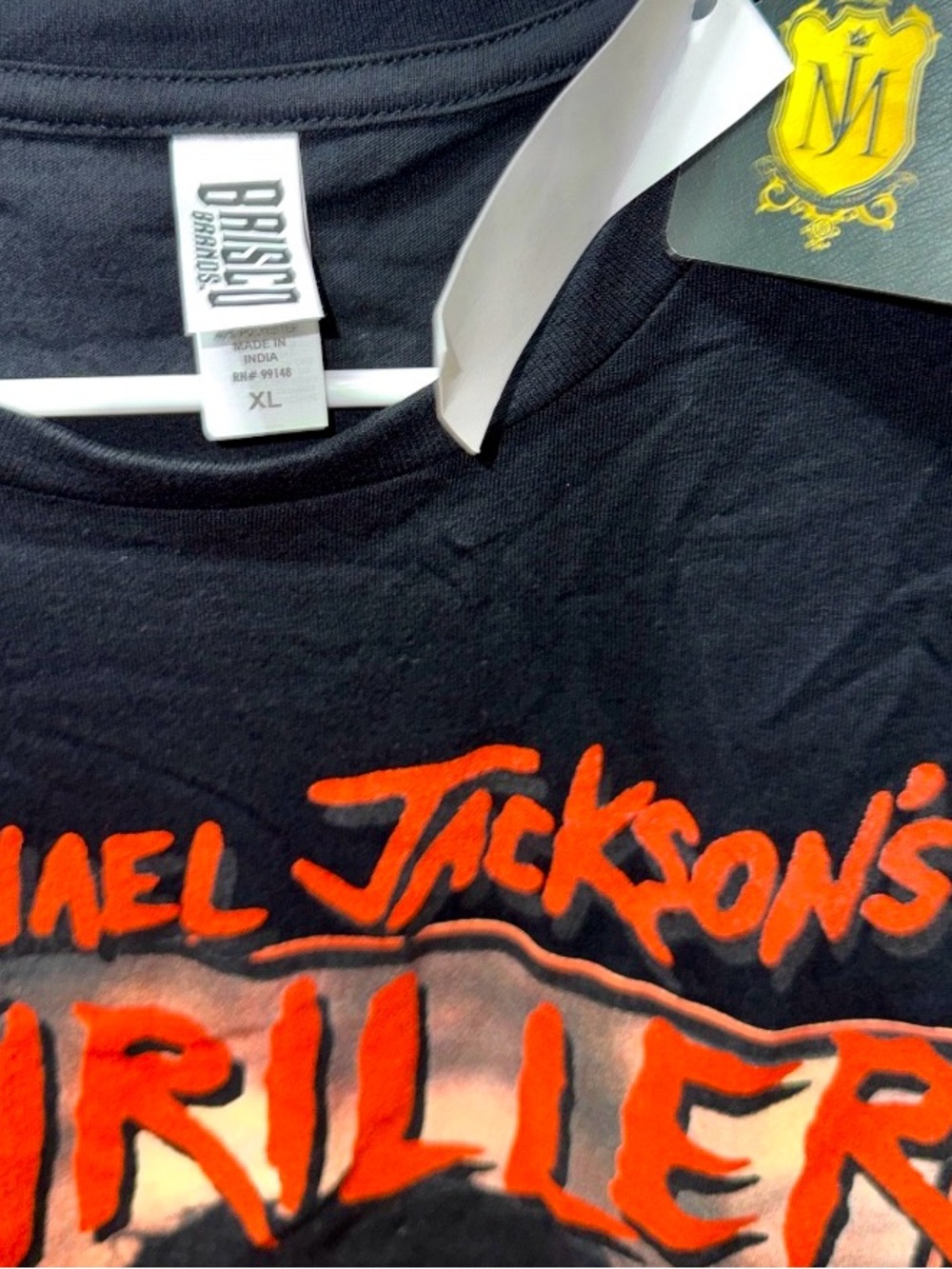 Michael Jackson Thriller Graphic Tee, Black/Red, NWT - Picture 3 of 3